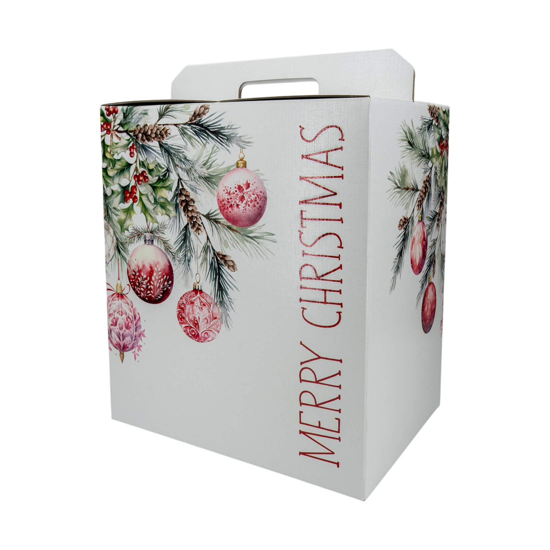 Hampers Box - White, Red and White - "Addobbi di Natale"