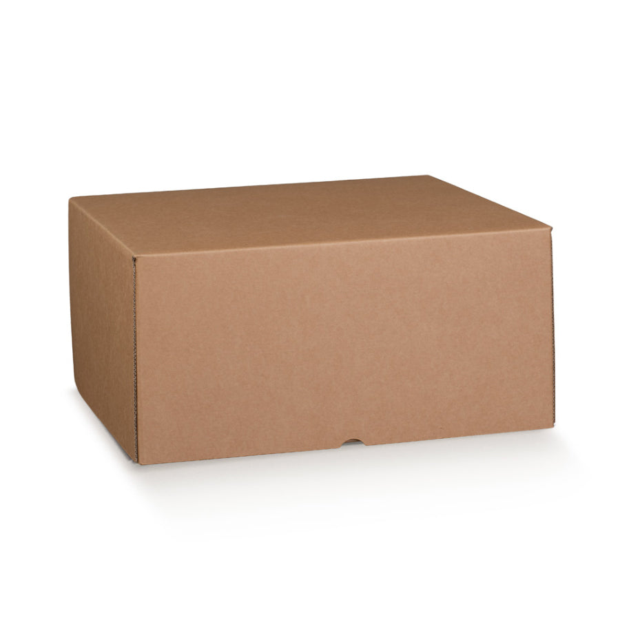 Marmotta Box with Hinged Lid - Kraft - "Avana"