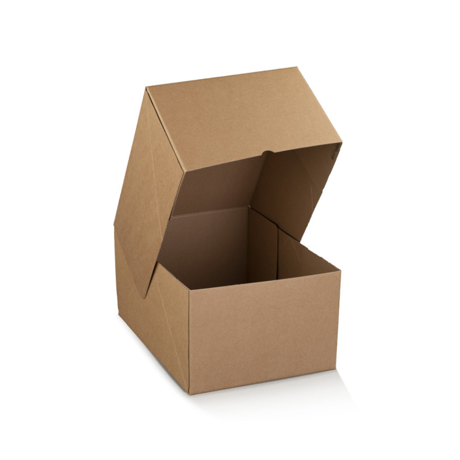 Marmotta Box with Hinged Lid - Kraft - "Avana"