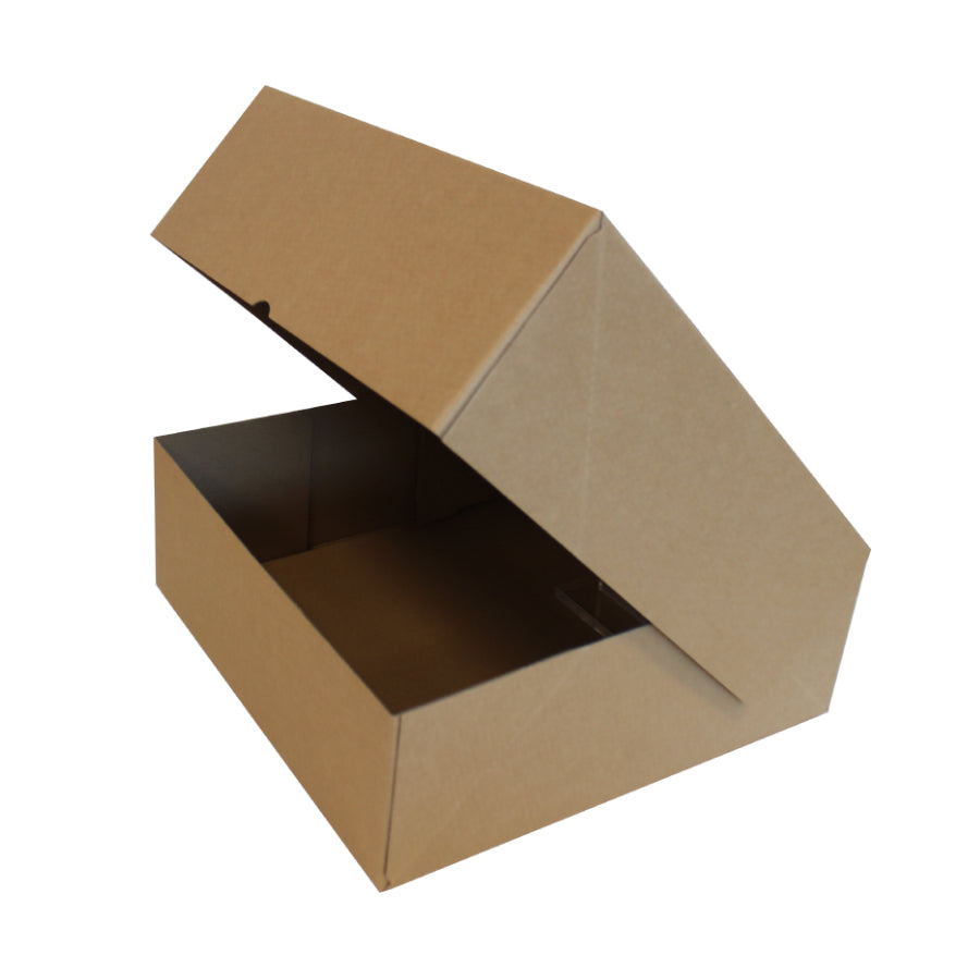 Marmotta Box with Hinged Lid - Kraft - "Avana"