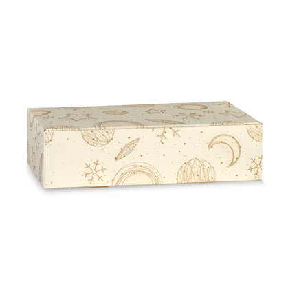 Cajas Cantinetta para Botellas - Blanco y Oro - "White Universe"