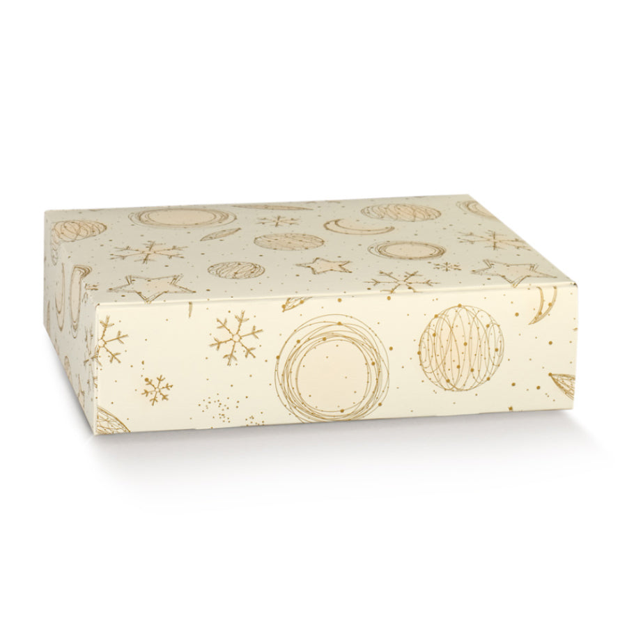 Cajas Cantinetta para Botellas - Blanco y Oro - "White Universe"