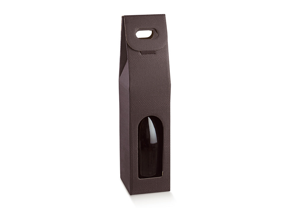 Window Boxes for Bottles - Brown - "Skin Coffee"