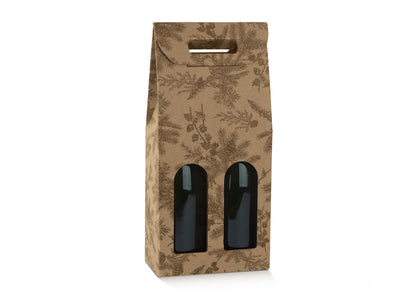 Window Boxes for Bottles - Kraft - "Magic Forest"