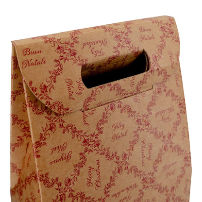 Caixas com Janela para Garrafas - Kraft e Vermelho - "Royal Garden"