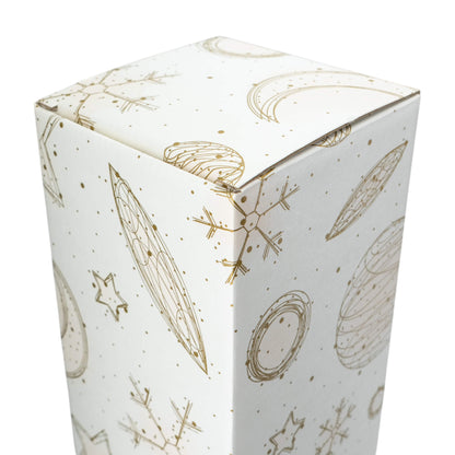 Caixa para 1 Garrafa Magnum - Branco e Ouro - "White Universe"