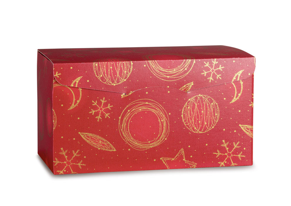 Caixa Segreto para garrafas - Vermelho e Ouro - "Red Universe"