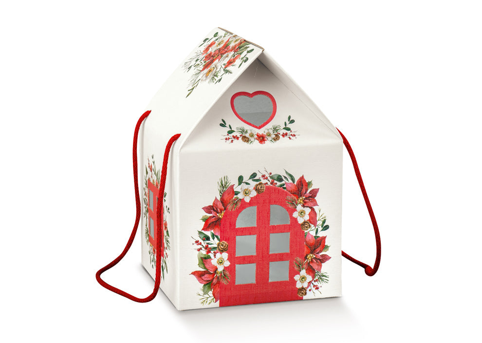Caixa Casa com Cordão - Branco - "Little Houses"