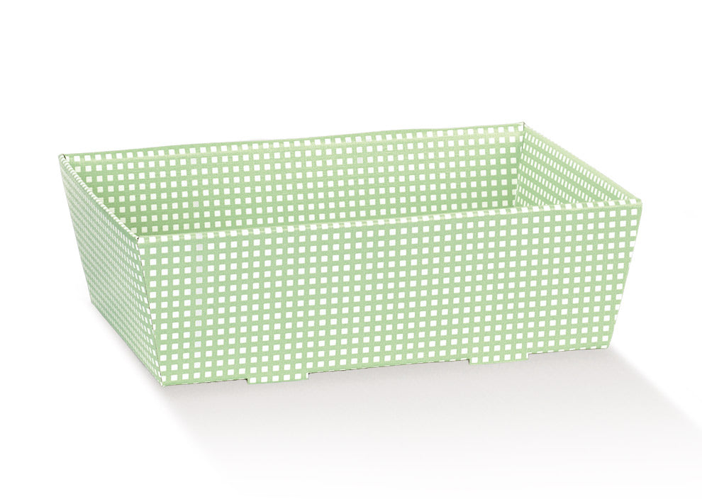 Cesta Cónica sin Asa - Verde - "Quadretti"