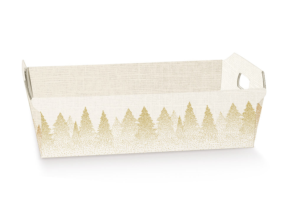 Cesto Cabaz Cónico com Pega - Branco - "White Forest"