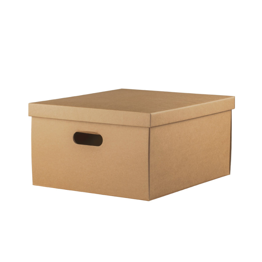 Caja de almacenamiento con agujero - Kraft - "Avana"