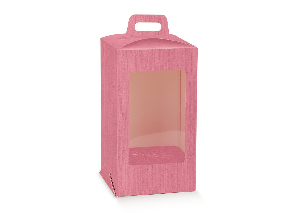 Sweet Box with Window and Egg Base - Fuchsia - "Fiber"