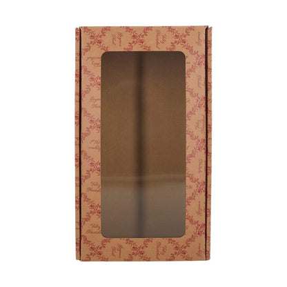 Cantinetta Bottle Boxes - Kraft and Red - "Royal Garden"