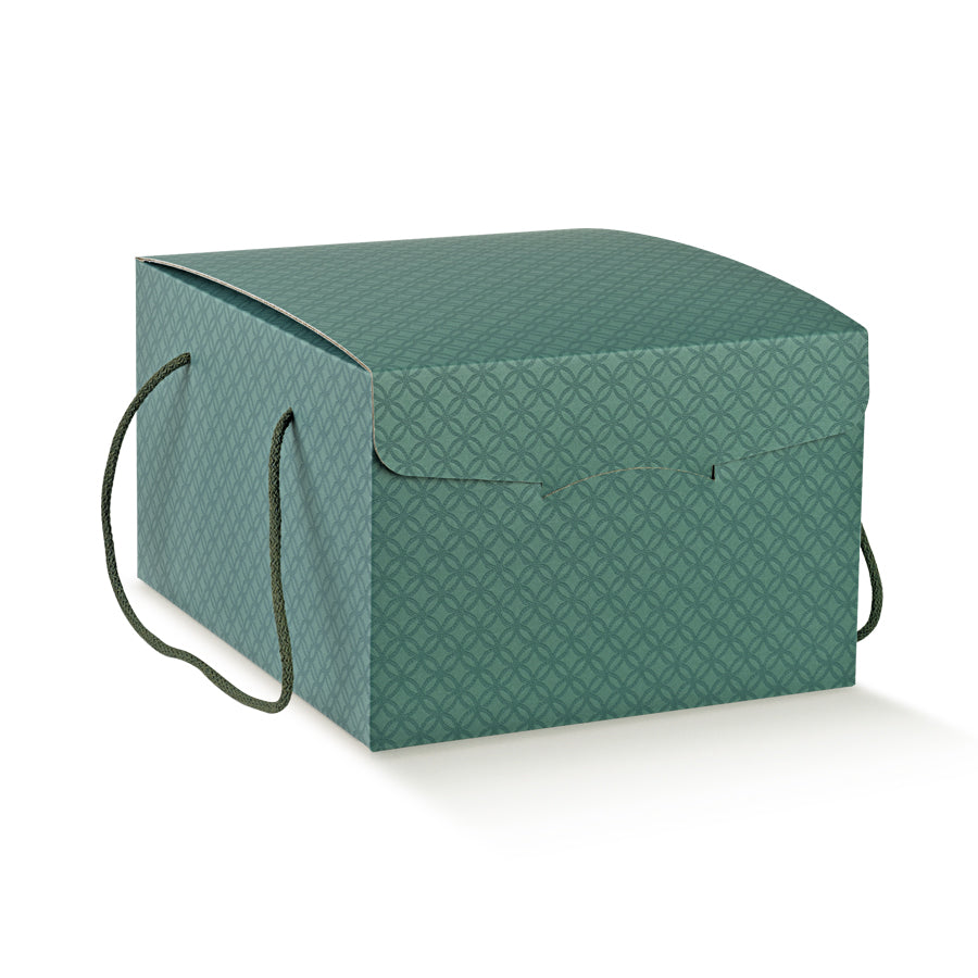 Cajas Secreto con Cordón - Verde - "Matelassé"