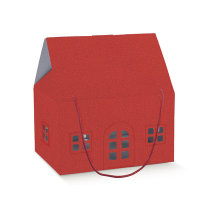 House Box with Drawstring - Red - "Lino"