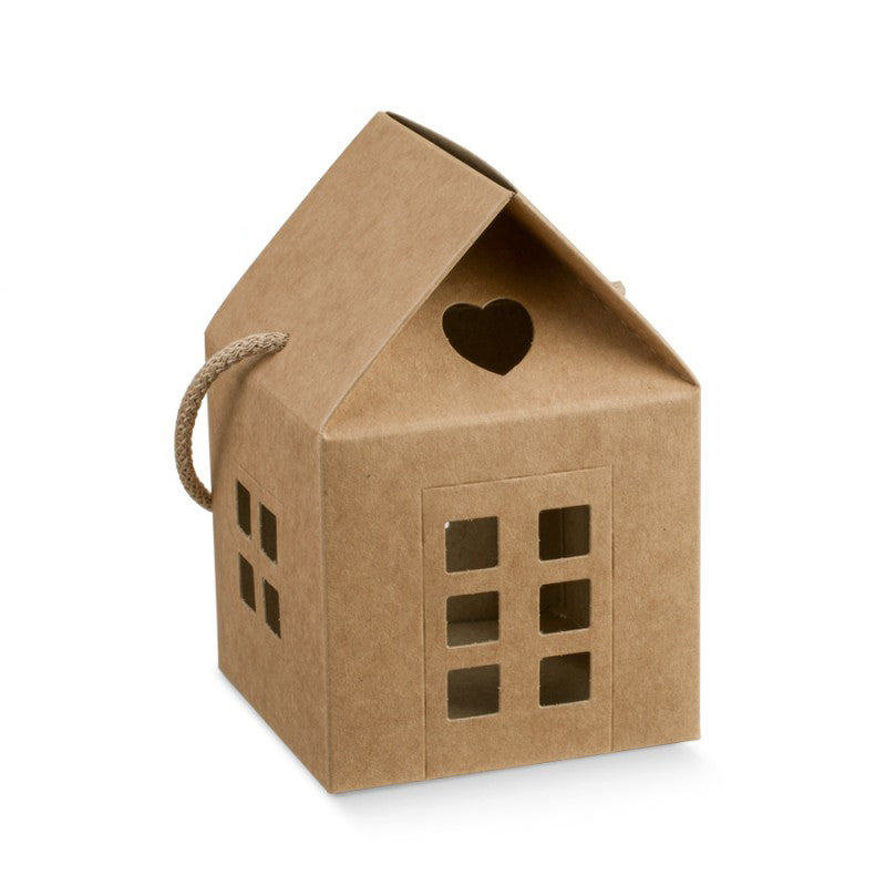 Caja Casa con Cordón - Kraft - "Avana"