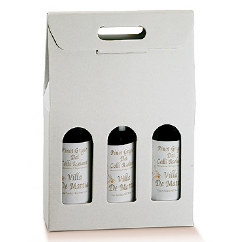 Caixas com Janela para Garrafas - Branco