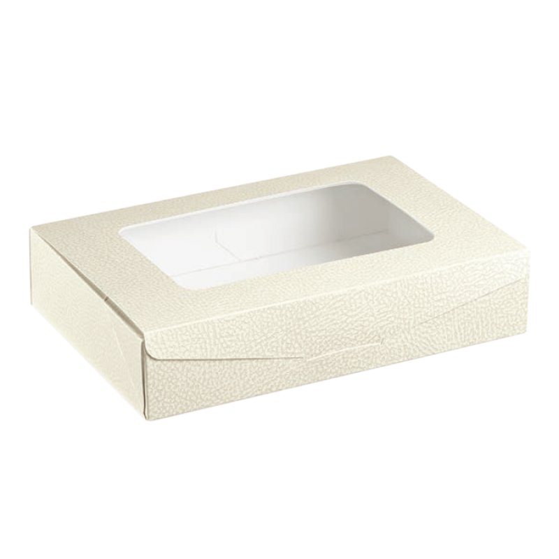 Cajas con Ventana - Blanco - "Piel"
