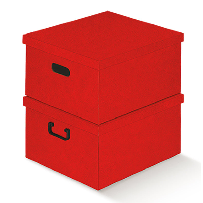 Storage Box - Red - "Leather"