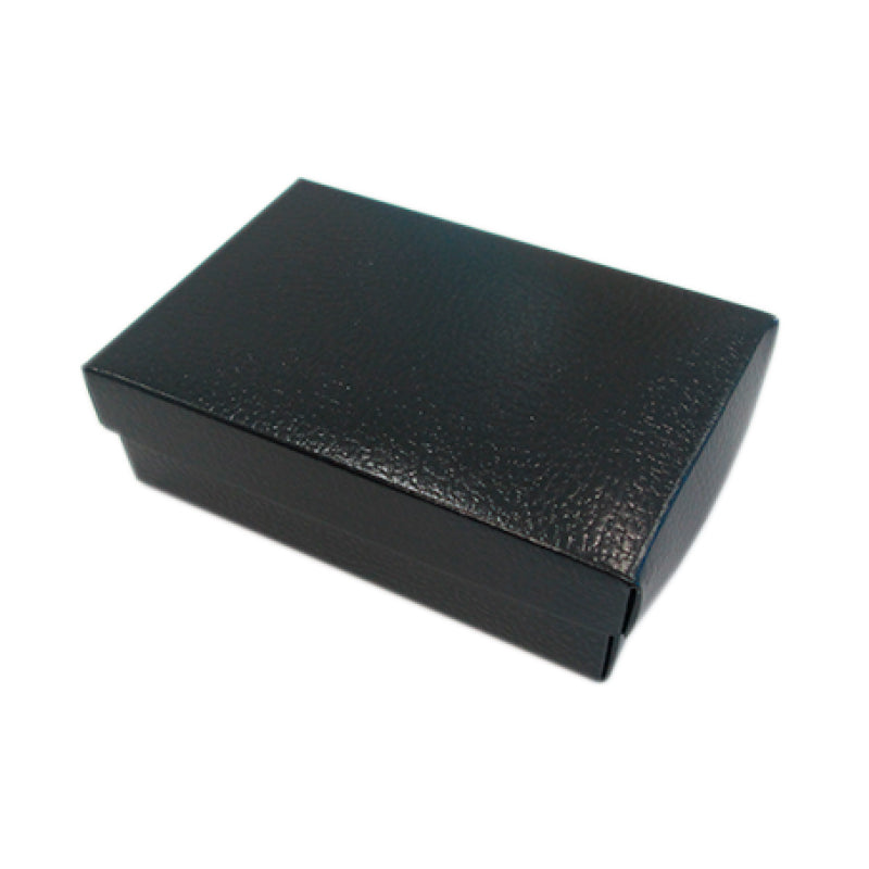 Cajas con Tapa y Fondo - Negro - "Piel"