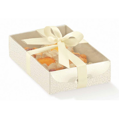 Cajas con tapa de PVC - Blanco - "Piel"