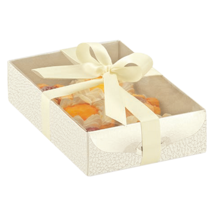 Cajas con tapa de PVC - Blanco - "Piel"