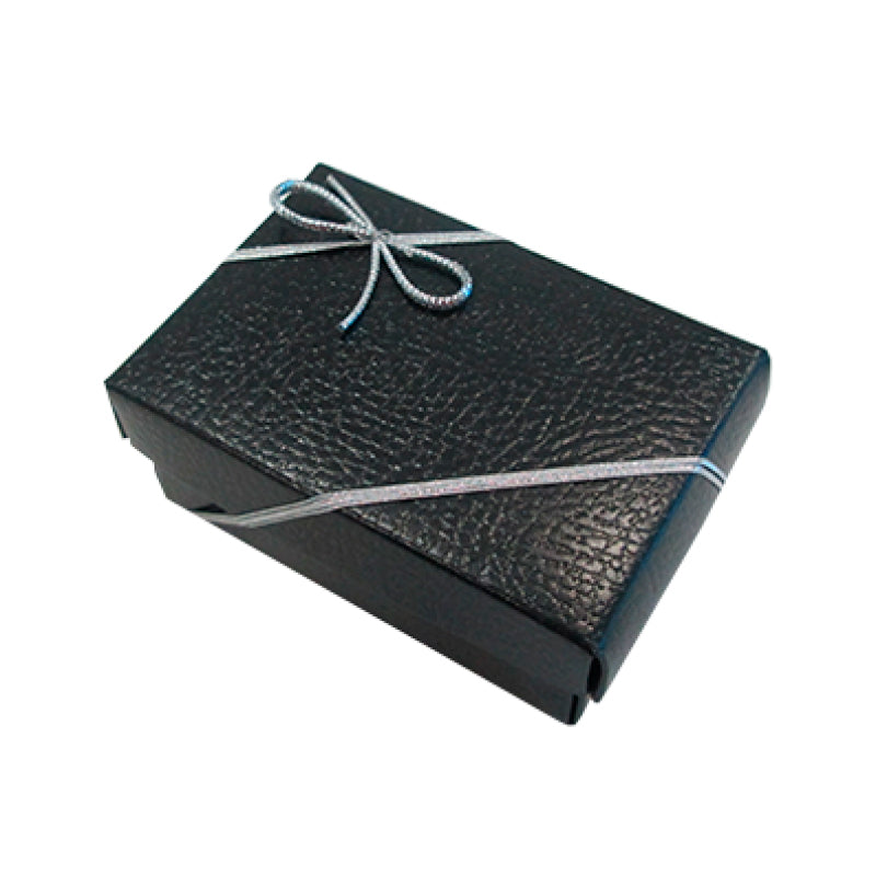 Cajas con Tapa y Fondo - Negro - "Piel"