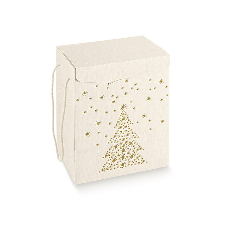 Secret Boxes with Cord - White and Gold - "Arrow"