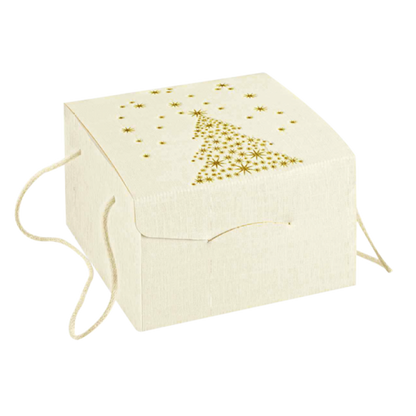 Secret Boxes with Cord - White and Gold - "Arrow"