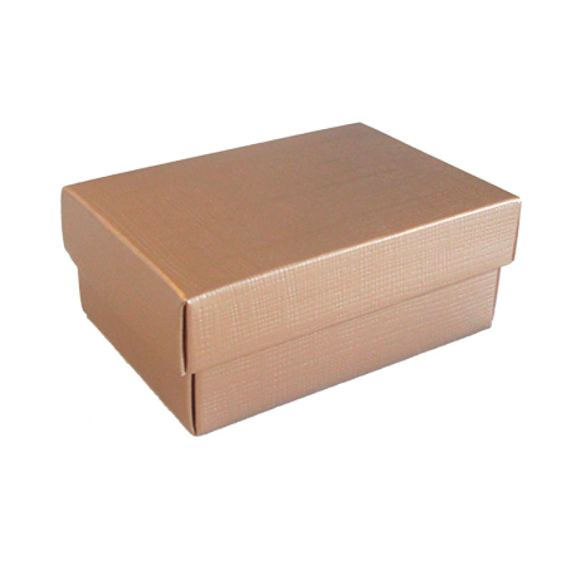 Lidded Boxes with Base - Gold - "Arrow"