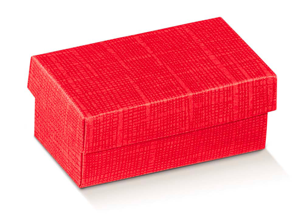 Caixas com Tampa e Fundo - Vermelho - "Seta"