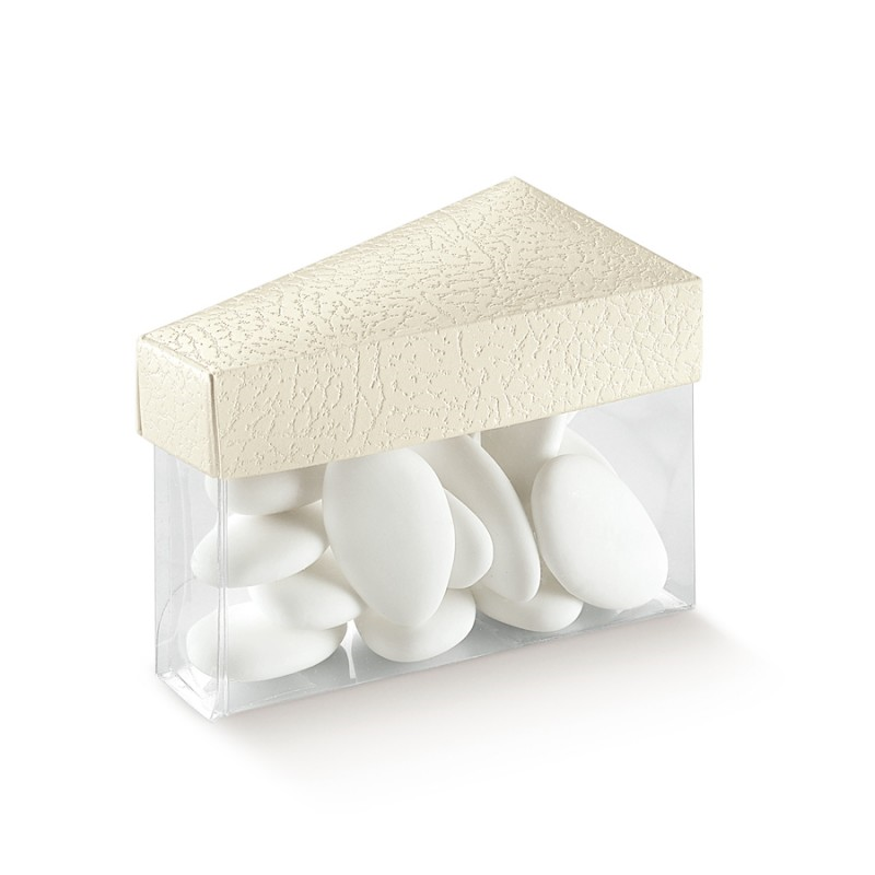Cajas Fetta de PVC con tapa - Blanco y Transparente - "P12"