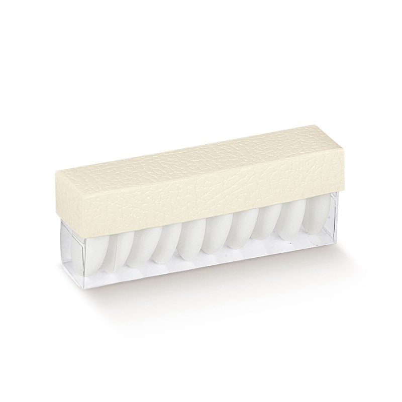Cajas de PVC con Tapa - Transparente y Blanco - "Piel"