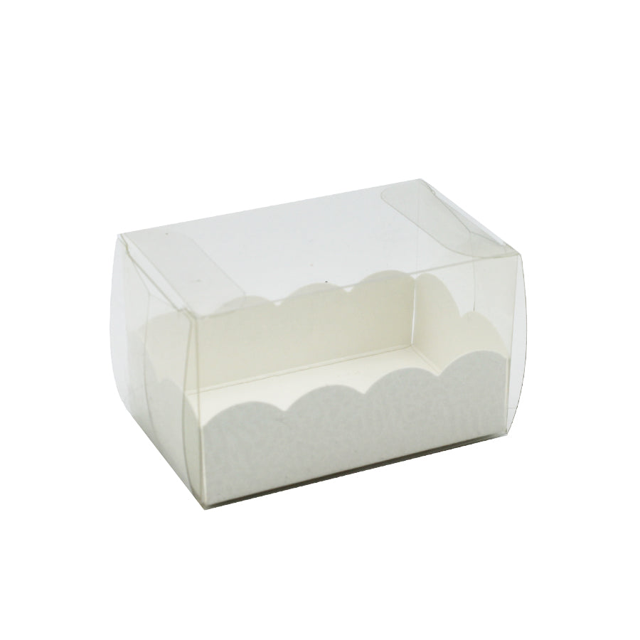 Cajas de PVC con Base - Transparente y Blanco - "Piel"
