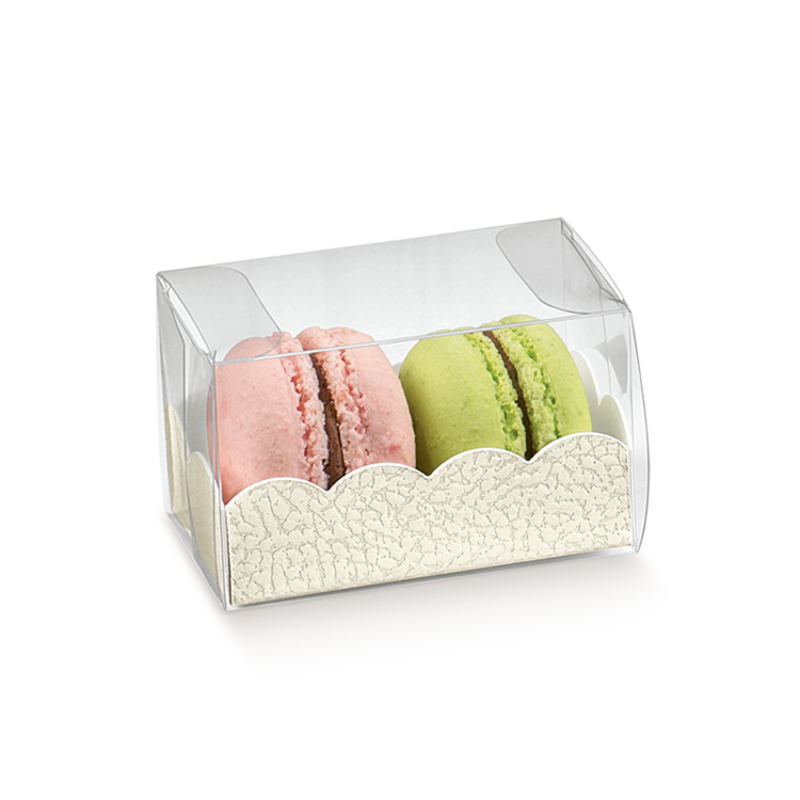 Cajas de PVC con Base - Transparente y Blanco - "Piel"