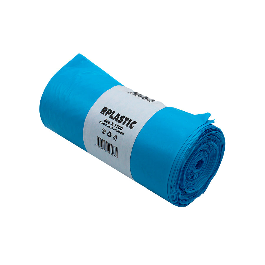 Low-Density (LD) Refuse Sacks on a Roll - Blue - 800Wx1200Hx0.8T