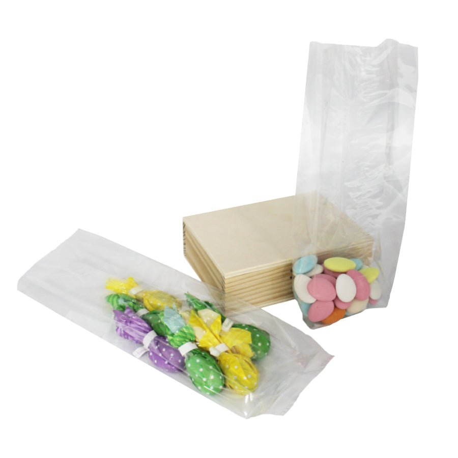 Cellophane Bag with Gusset - Transparent