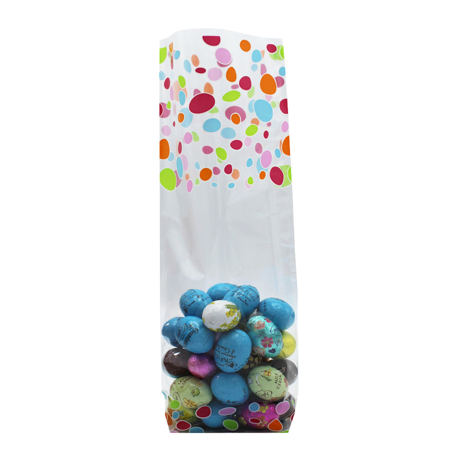 Bolsas de Polipropileno (PP) con Base de Cartón Hexagonal - Multicolor - "Huevos"