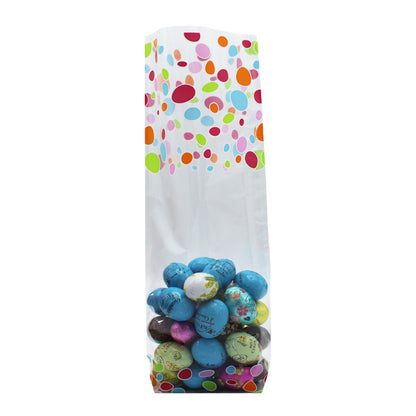 Bolsas de Polipropileno (PP) con Base de Cartón Hexagonal - Multicolor - "Huevos"