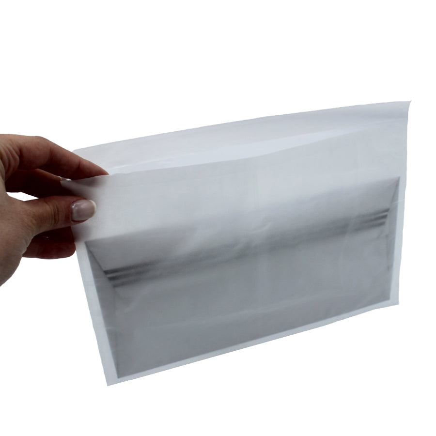 Envelopes Autocolantes PEBD - Branco com Frente Transparente - C5