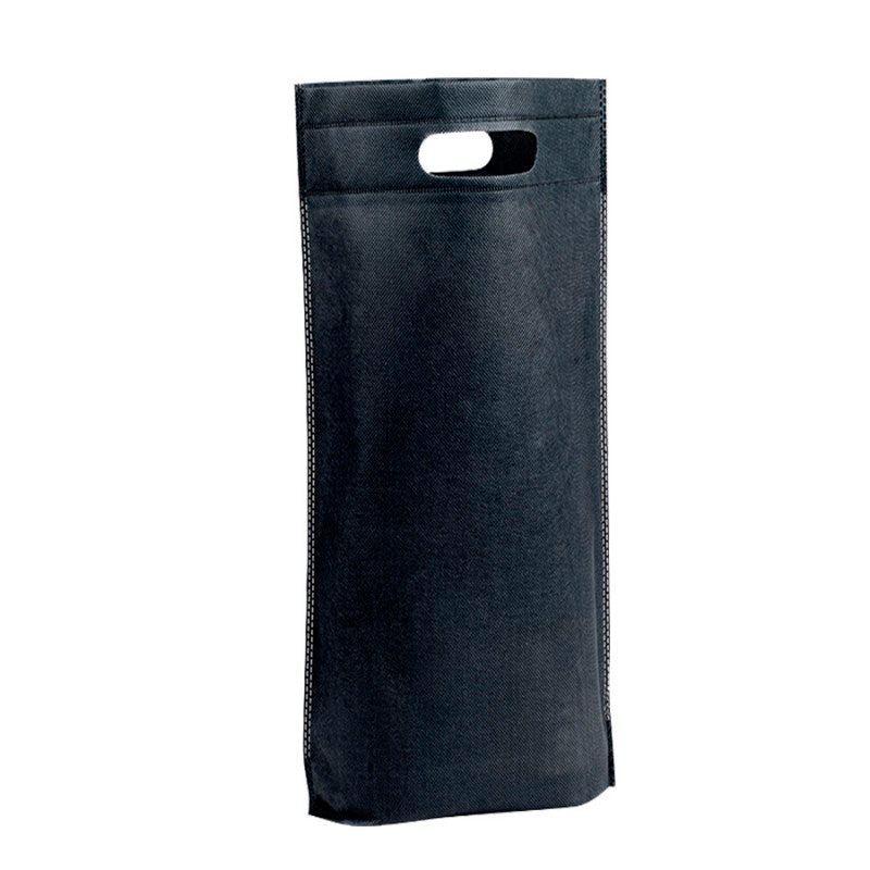 Sacos em TNT Com Asa Vazada para 1 Garrafa - Preto