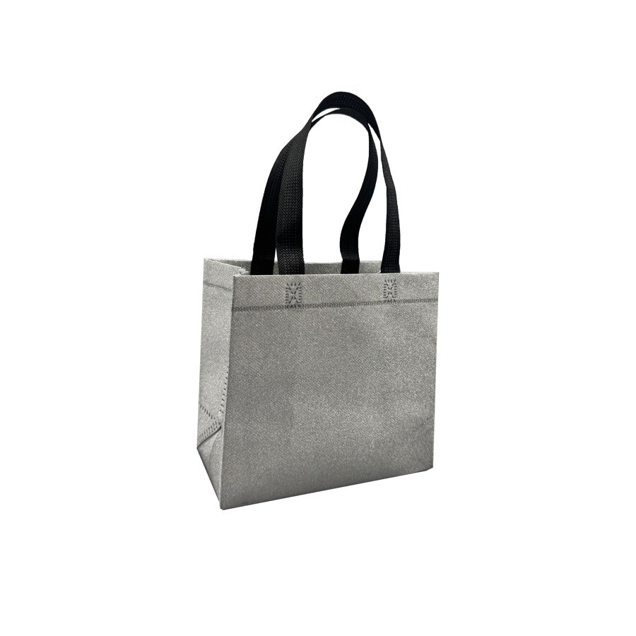 Sacos em TNT Laminado - Prata - "Glitter"