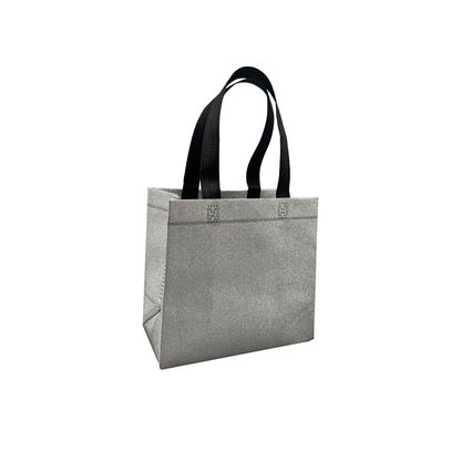 Sacos em TNT Laminado - Prata - "Glitter"