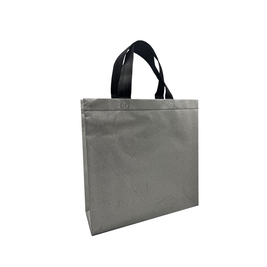 Sacos em TNT Laminado - Prata - "Glitter"