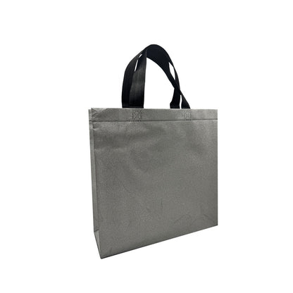 Sacos em TNT Laminado - Prata - "Glitter"